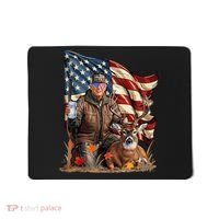 Donald Trump Maga Deer Hunting Parotic American Flag Mousepad thumb 0
