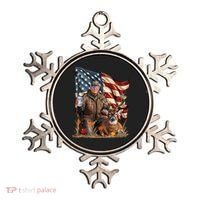 Donald Trump Maga Deer Hunting Parotic American Flag Ornament thumb 0