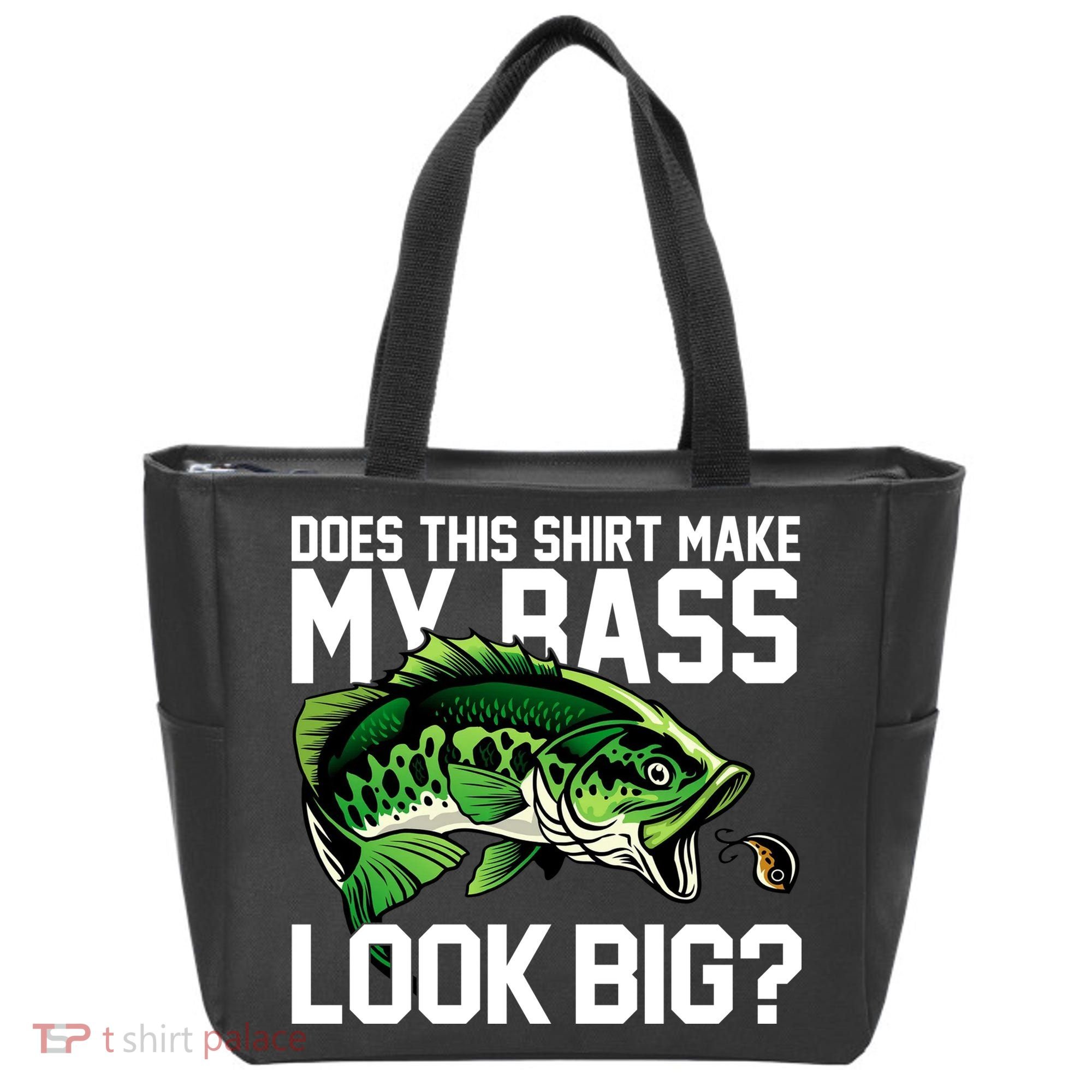Does This Make My Bass Look Big Funny Fishing Tote Bag
