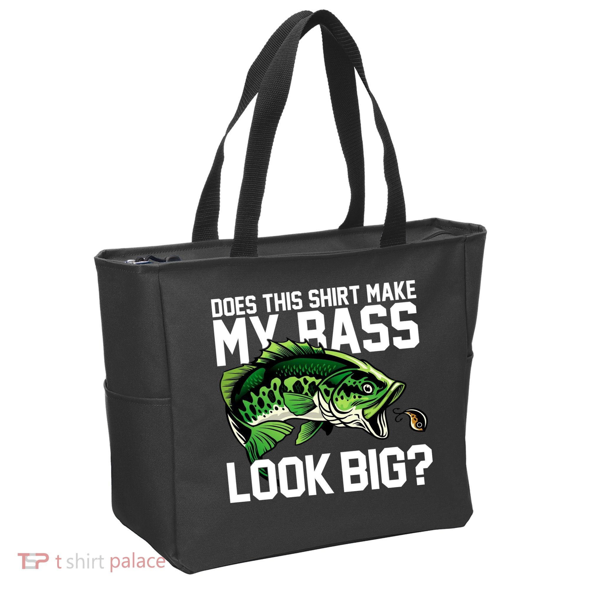 Does This Make My Bass Look Big Funny Fishing Tote Bag