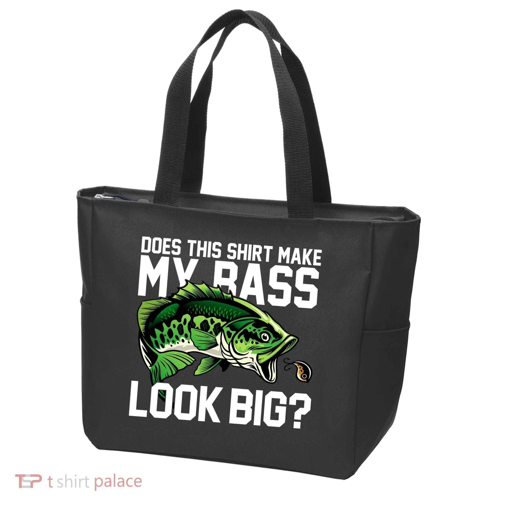 Does This Make My Bass Look Big Funny Fishing Tote Bag