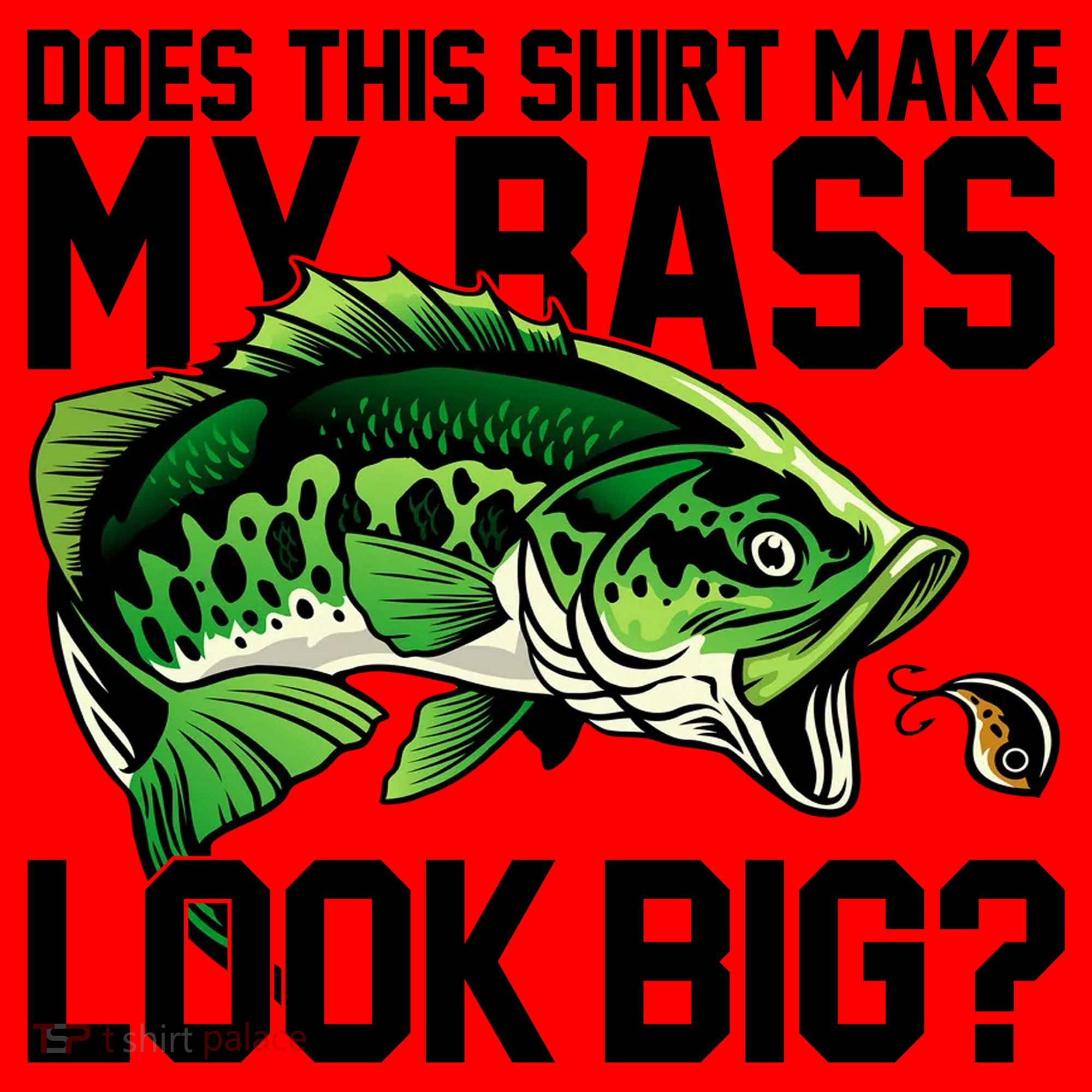Does This Make My Bass Look Big Funny Fishing Santa Hat