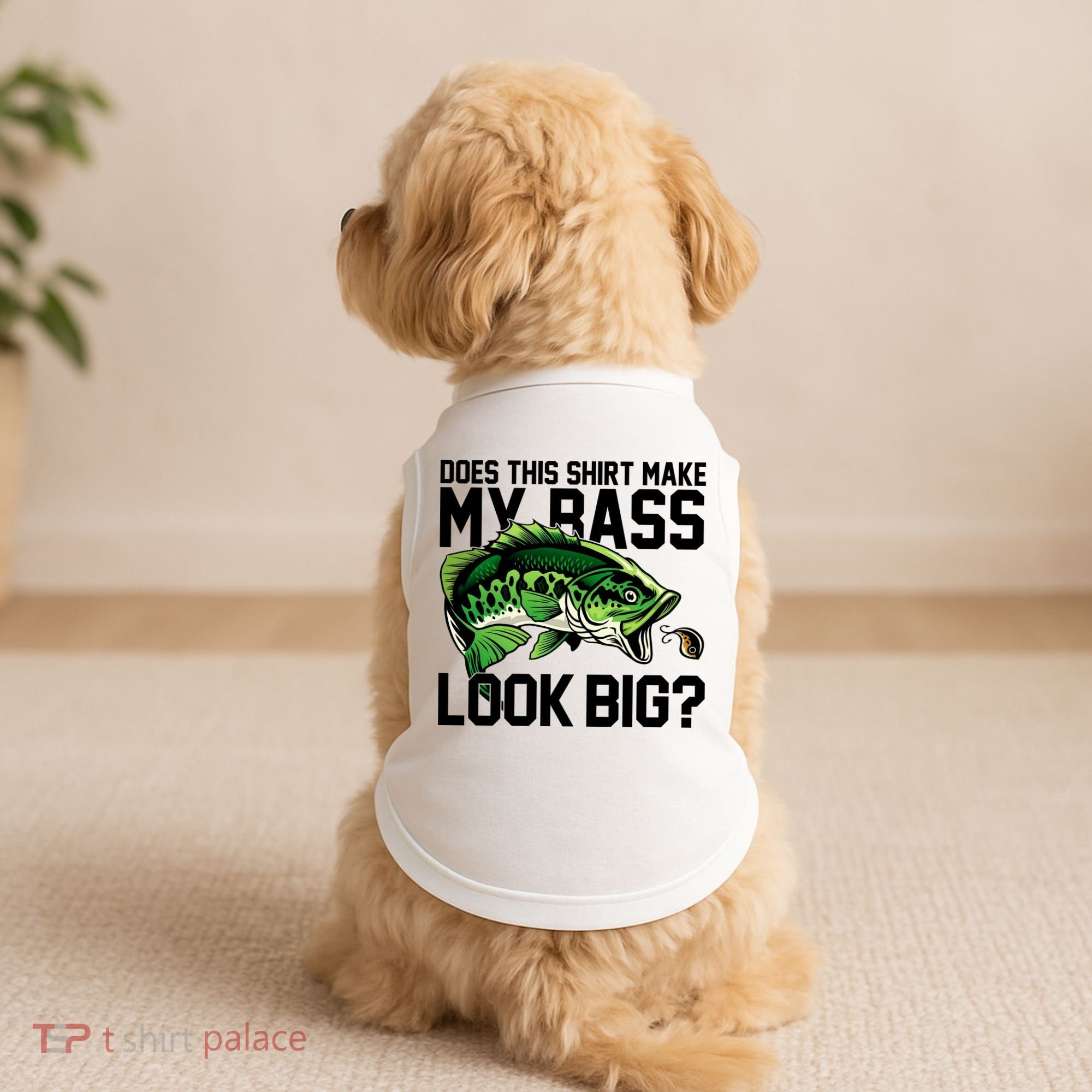 Does This Make My Bass Look Big Funny Fishing Doggie Tank