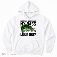 Does This Make My Bass Look Big Funny Fishing Hoodie thumb 0