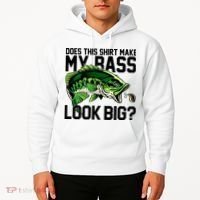 Does This Make My Bass Look Big Funny Fishing Hoodie thumb 2