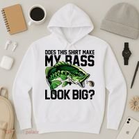 Does This Make My Bass Look Big Funny Fishing Hoodie thumb 3