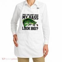 Does This Make My Bass Look Big Funny Fishing Apron thumb 2