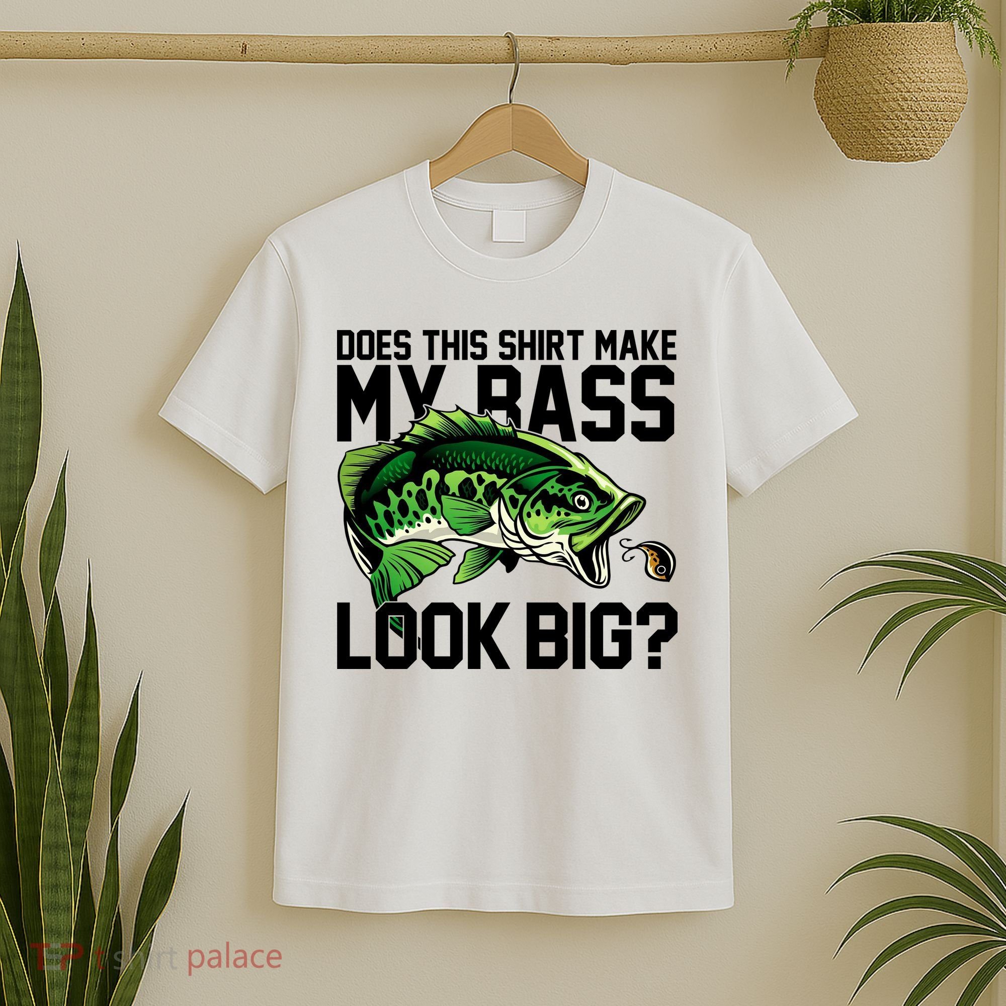 Does This Make My Bass Look Big Funny Fishing T-Shirt