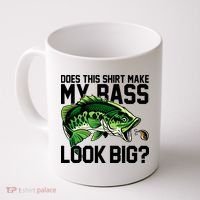 Does This Make My Bass Look Big Funny Fishing Coffee Mug thumb 0