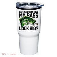 Does This Make My Bass Look Big Funny Fishing Tumbler thumb 0