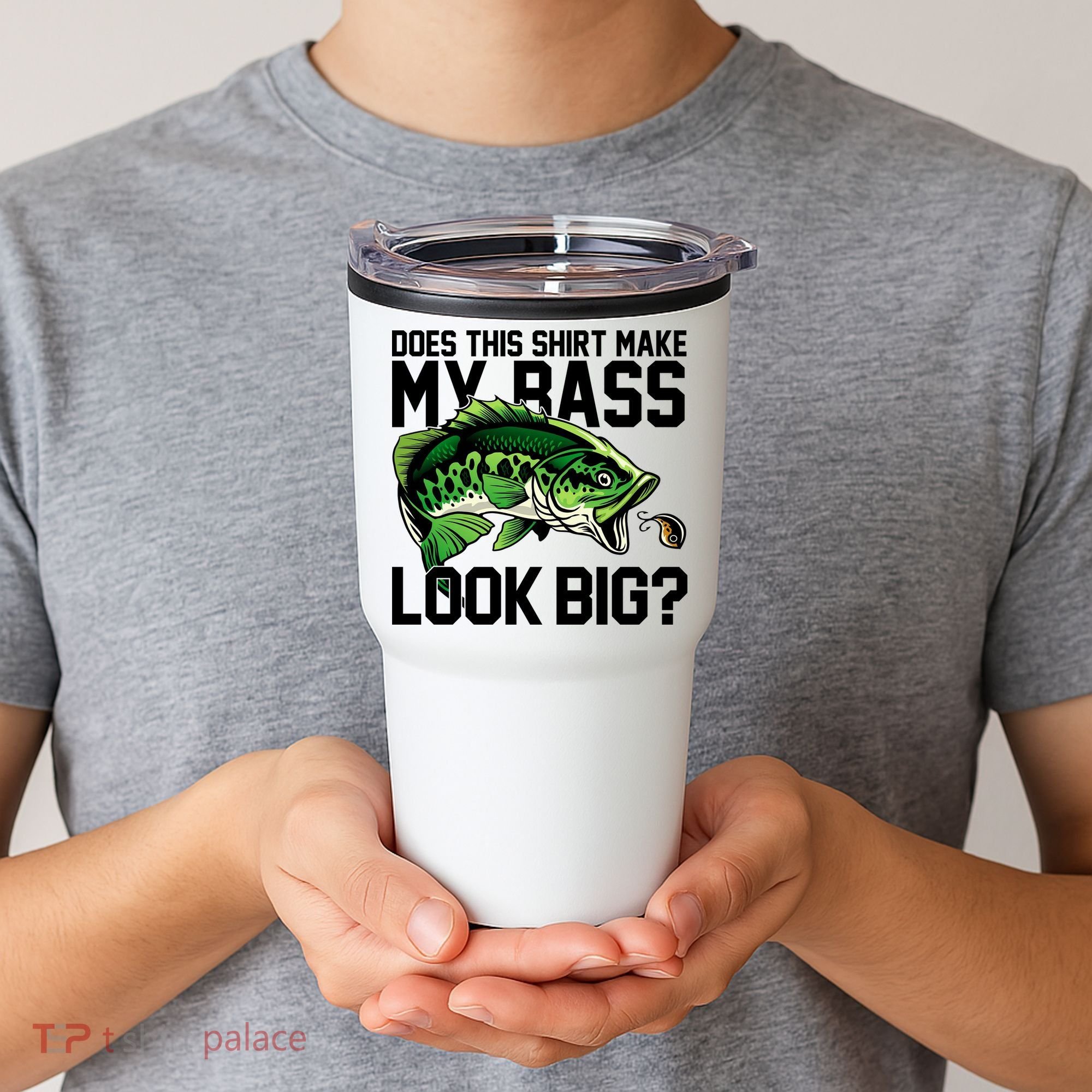 Does This Make My Bass Look Big Funny Fishing Tumbler