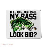 Does This Make My Bass Look Big Funny Fishing Mousepad thumb 0