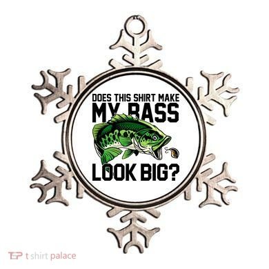 Does This Make My Bass Look Big Funny Fishing Ornament