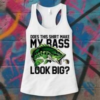Does This Make My Bass Look Big Funny Fishing Women's Tank Top thumb 3