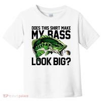 Does This Make My Bass Look Big Funny Fishing Toddler T-Shirt thumb 0