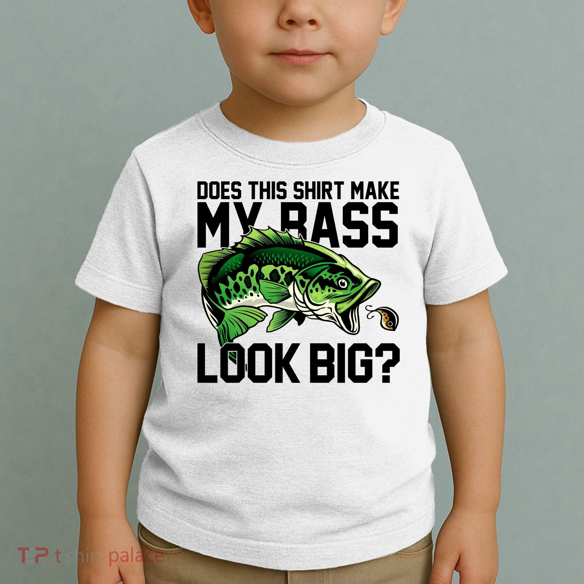 Does This Make My Bass Look Big Funny Fishing Toddler T-Shirt