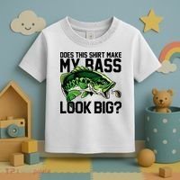 Does This Make My Bass Look Big Funny Fishing Toddler T-Shirt thumb 3