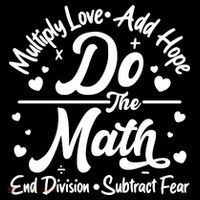 Do The Math Multiply Love Add Hope End Division Subtract Fear Women's Hoodie thumb 2