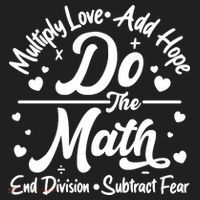Do The Math Multiply Love Add Hope End Division Subtract Fear Golf Towel thumb 3