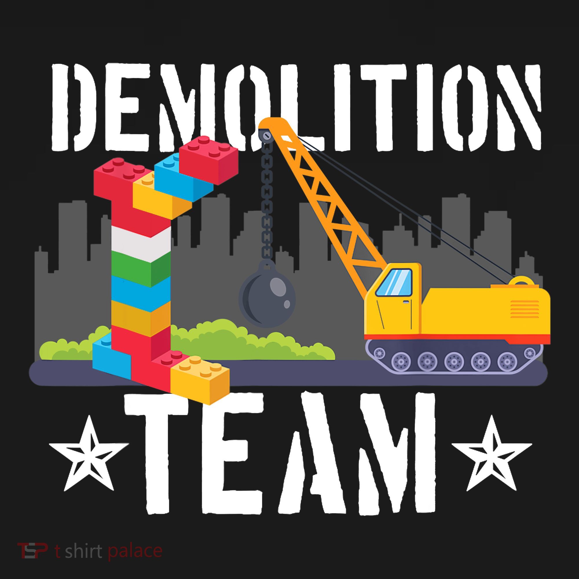 Demolition Team Master Builder Building Blocks Bricklayer Backpack
