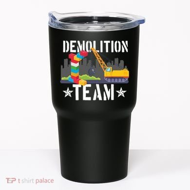 Demolition Team Master Builder Building Blocks Bricklayer Tumbler