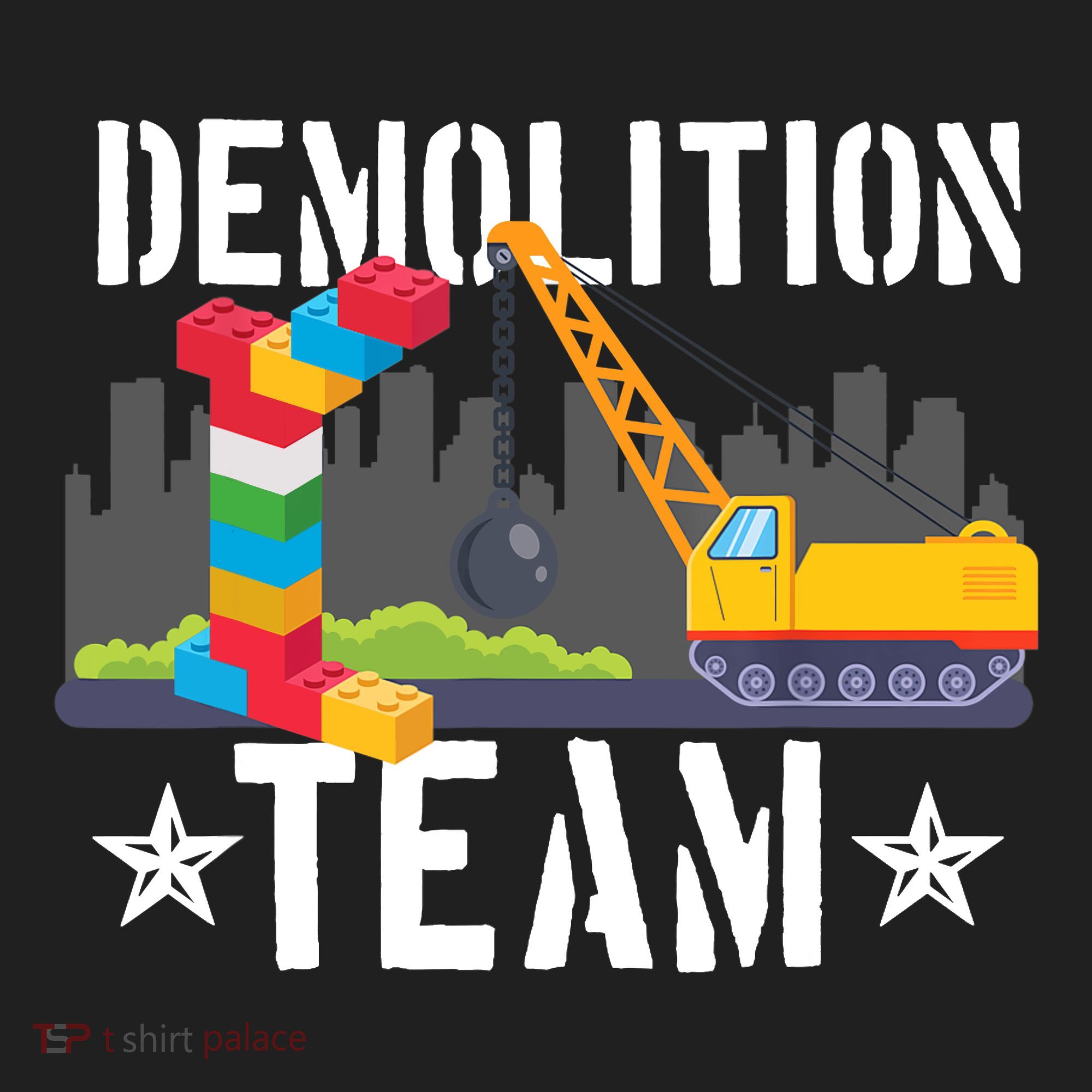 Demolition Team Master Builder Building Blocks Bricklayer Tumbler