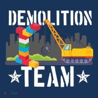 Demolition Team Master Builder Building Blocks Bricklayer Hoodie thumb 2