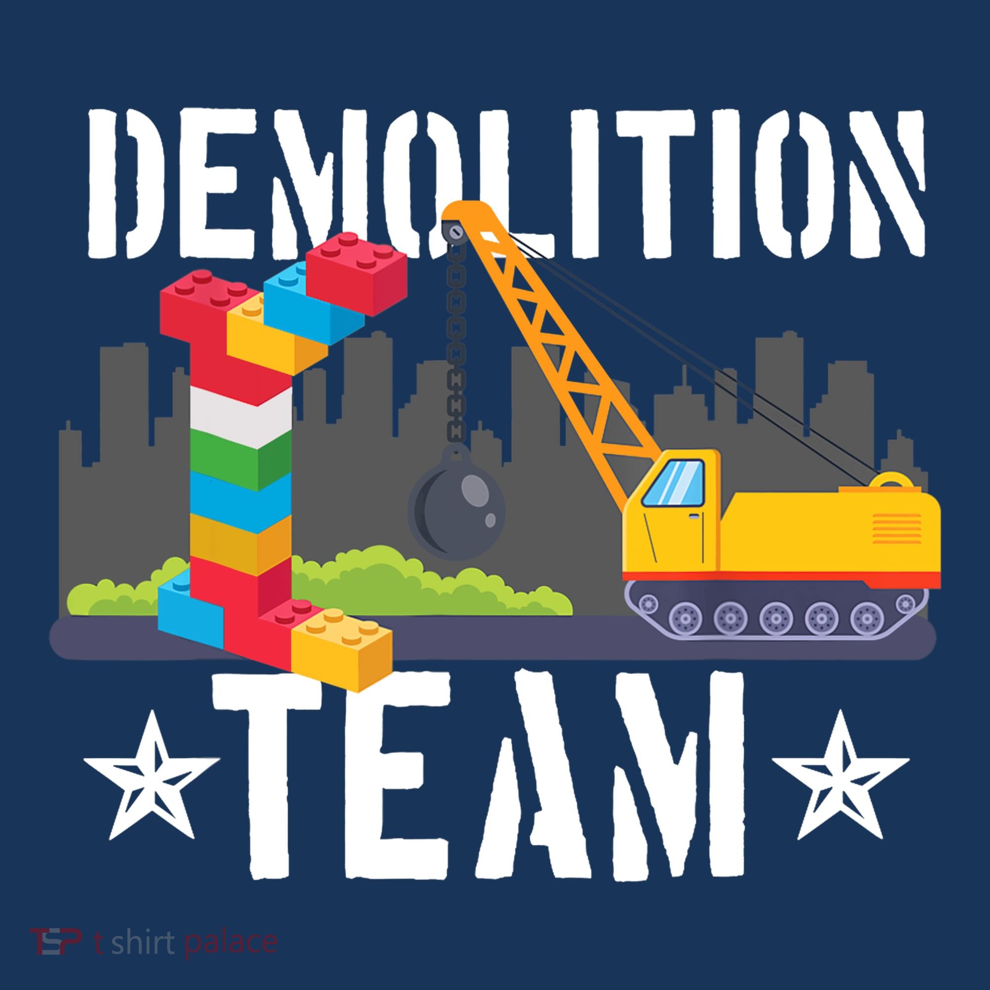 Demolition Team Master Builder Building Blocks Bricklayer Hoodie