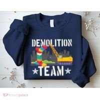 Demolition Team Master Builder Building Blocks Bricklayer Sweatshirt thumb 2