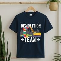 Demolition Team Master Builder Building Blocks Bricklayer T-Shirt thumb 2