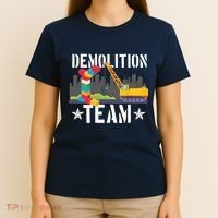 Demolition Team Master Builder Building Blocks Bricklayer T-Shirt thumb 4