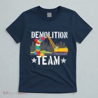 Demolition Team Master Builder Building Blocks Bricklayer T-Shirt thumb 5
