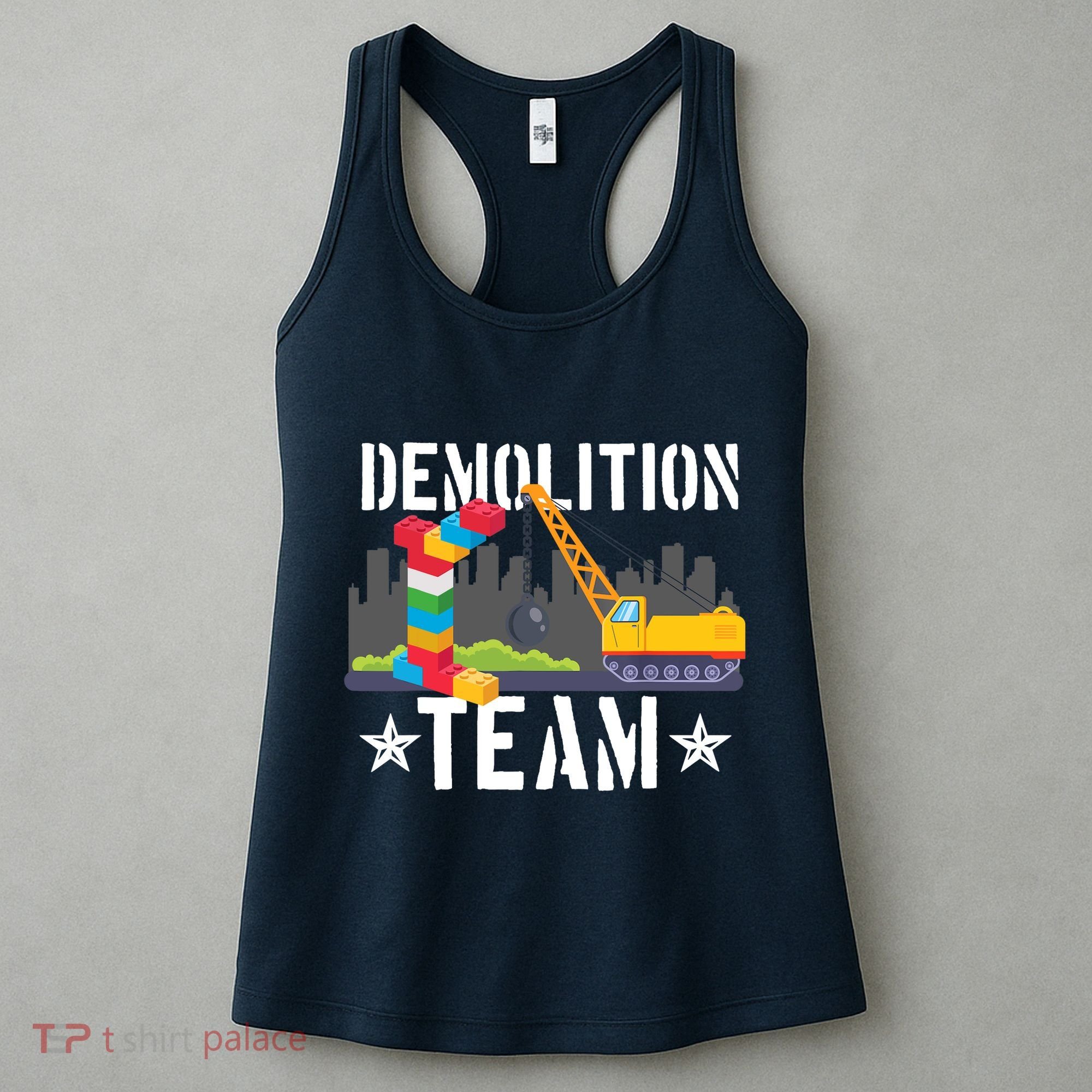 Demolition Team Master Builder Building Blocks Bricklayer Women's Tank Top