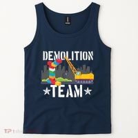 Demolition Team Master Builder Building Blocks Bricklayer Tank Top thumb 2
