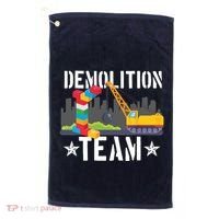 Demolition Team Master Builder Building Blocks Bricklayer Golf Towel thumb 0