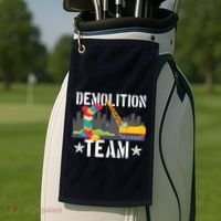 Demolition Team Master Builder Building Blocks Bricklayer Golf Towel thumb 2