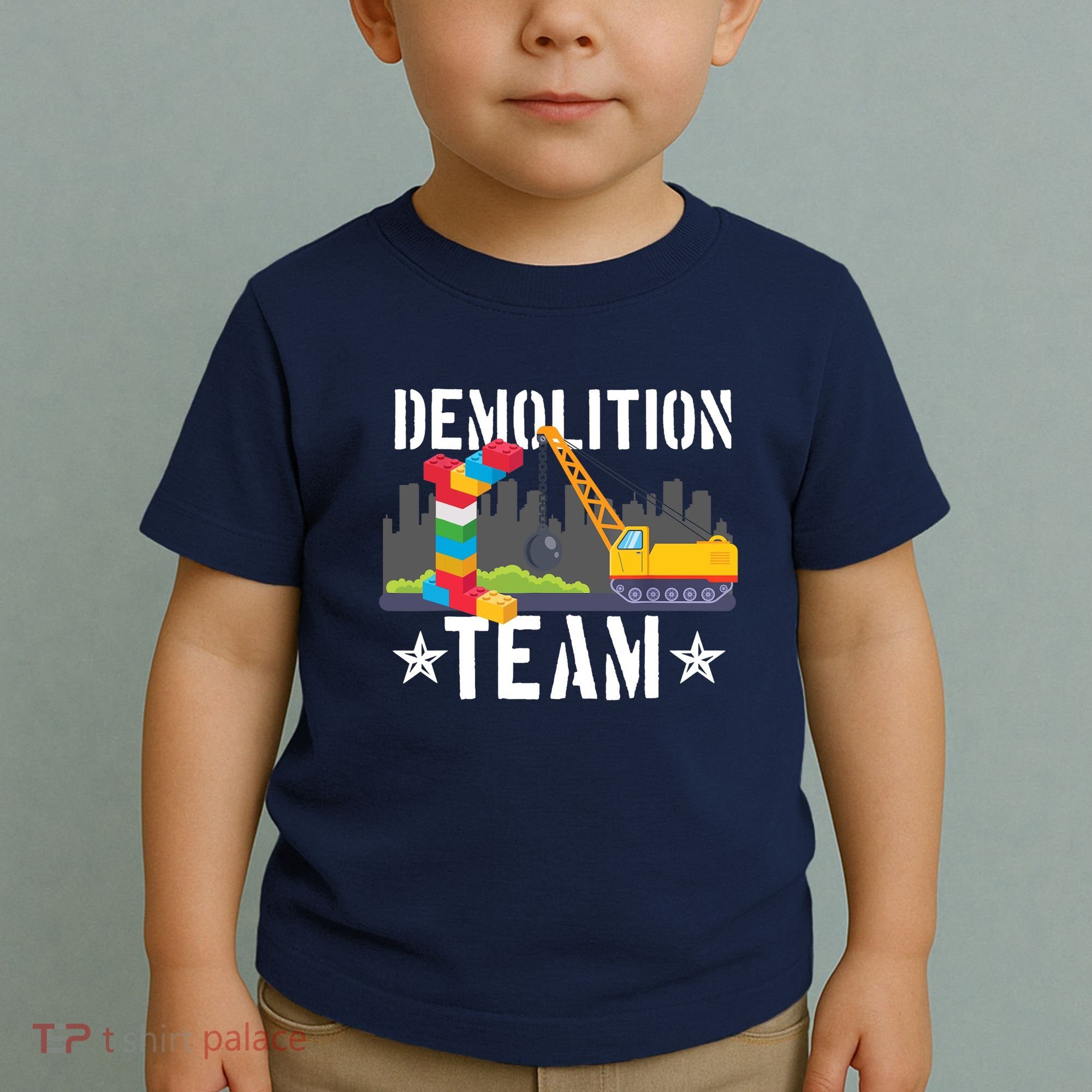 Demolition Team Master Builder Building Blocks Bricklayer Toddler T-Shirt