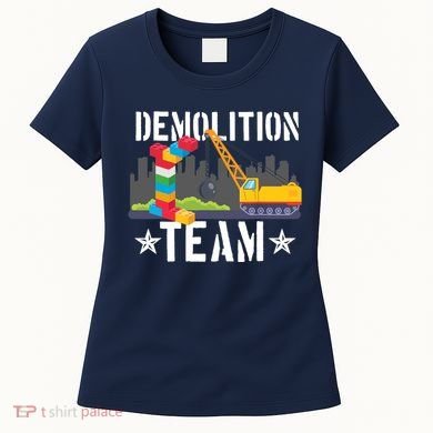 Demolition Team Master Builder Building Blocks Bricklayer Women's T-Shirt