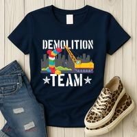 Demolition Team Master Builder Building Blocks Bricklayer Women's T-Shirt thumb 3