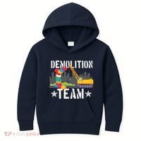 Demolition Team Master Builder Building Blocks Bricklayer Kids Hoodie thumb 0