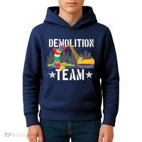 Demolition Team Master Builder Building Blocks Bricklayer Kids Hoodie thumb 4