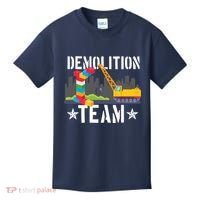 Demolition Team Master Builder Building Blocks Bricklayer Kids T-Shirt thumb 0