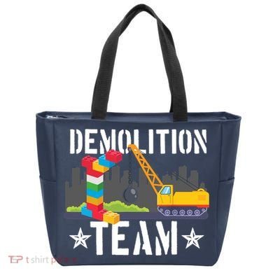 Demolition Team Master Builder Building Blocks Bricklayer Tote Bag