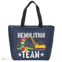 Demolition Team Master Builder Building Blocks Bricklayer Tote Bag thumb 0