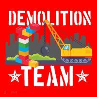 Demolition Team Master Builder Building Blocks Bricklayer Santa Hat thumb 1