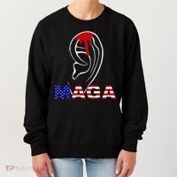 Donald Trump Maga Gun Shot To The Ear Women's Sweatshirt thumb 0