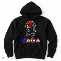 Donald Trump Maga Gun Shot To The Ear Hoodie thumb 0