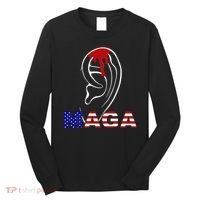 Donald Trump Maga Gun Shot To The Ear Long Sleeve Shirt thumb 0
