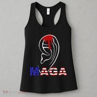 Donald Trump Maga Gun Shot To The Ear Women's Tank Top thumb 3