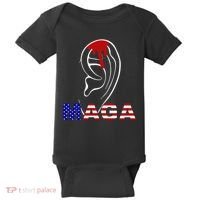 Donald Trump Maga Gun Shot To The Ear Baby Bodysuit thumb 0